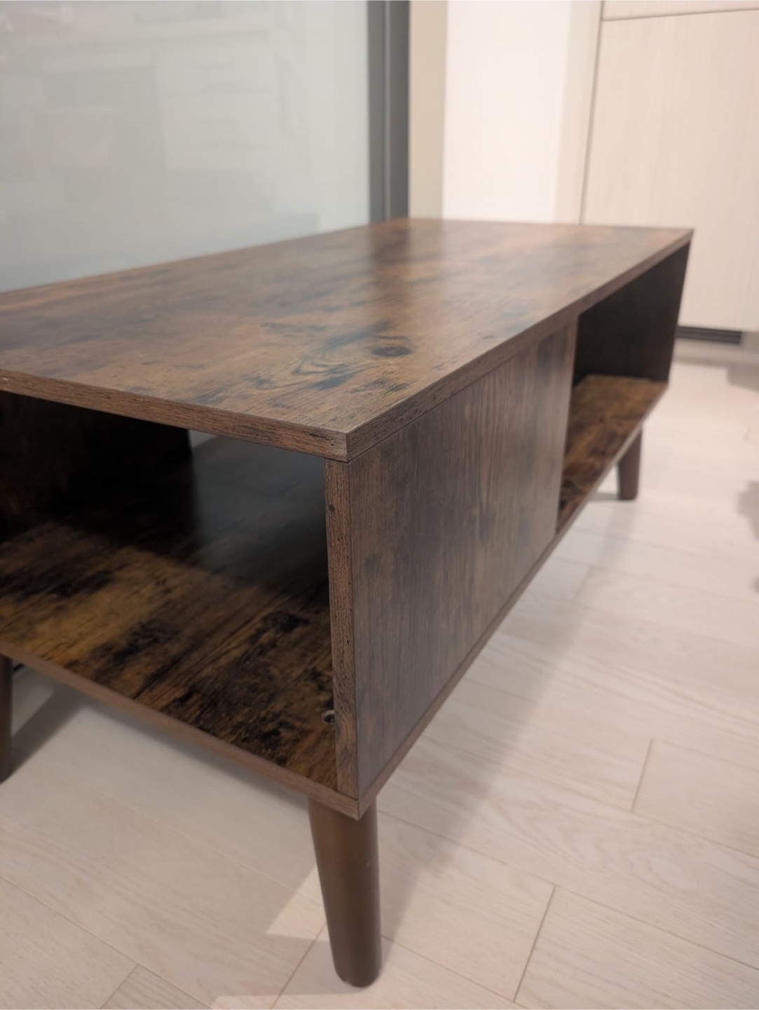 Rustic Brown Coffee Table with Storage - photo 2