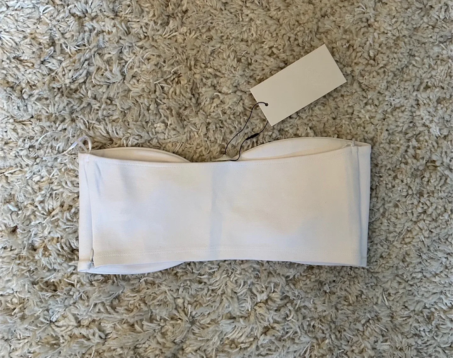 Zara Interlock Bandeau Top – Size L (Brand New with Tags)