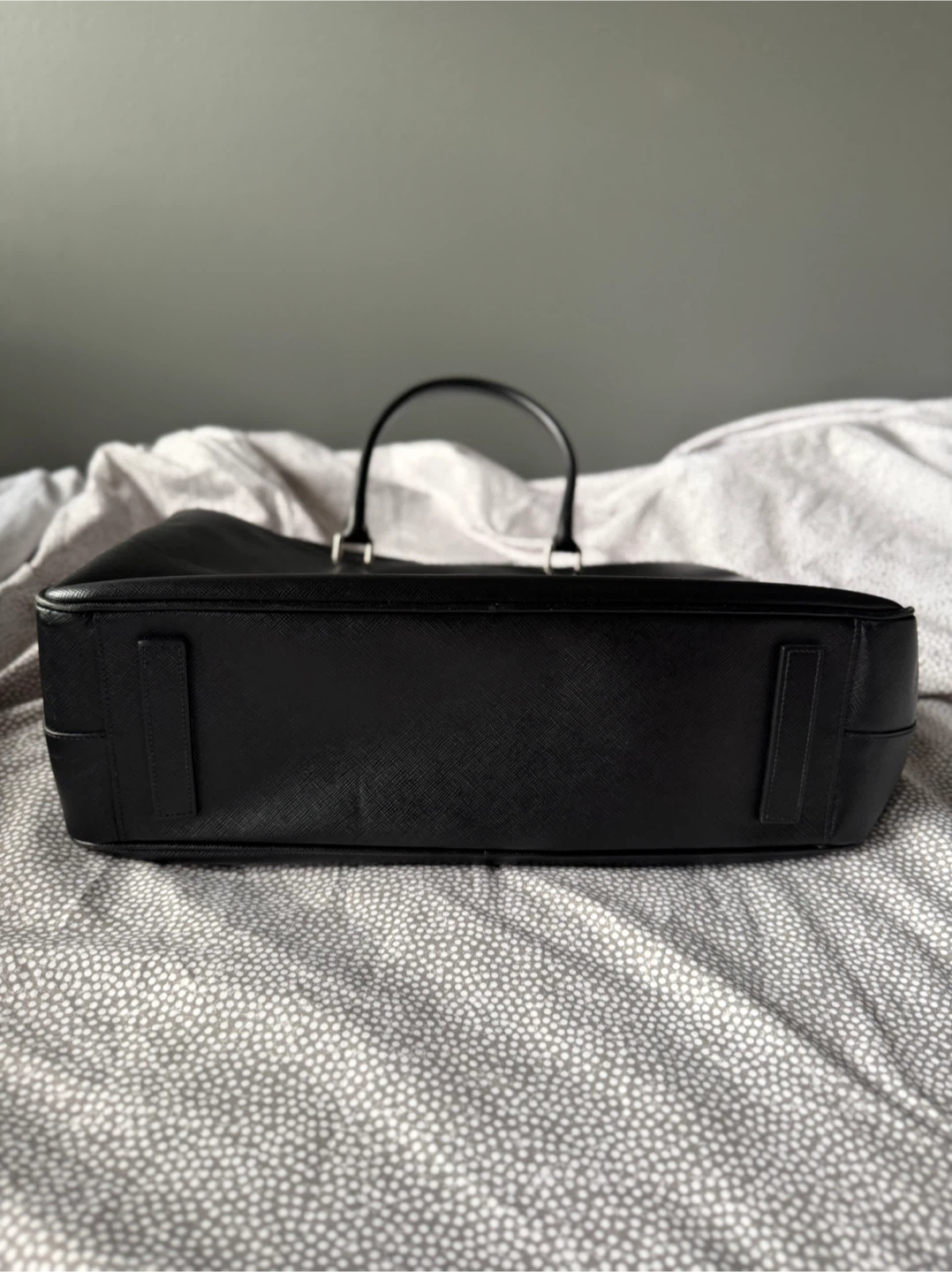 Prada Saffiano Leather Briefcase & Card Holder Set - photo 4