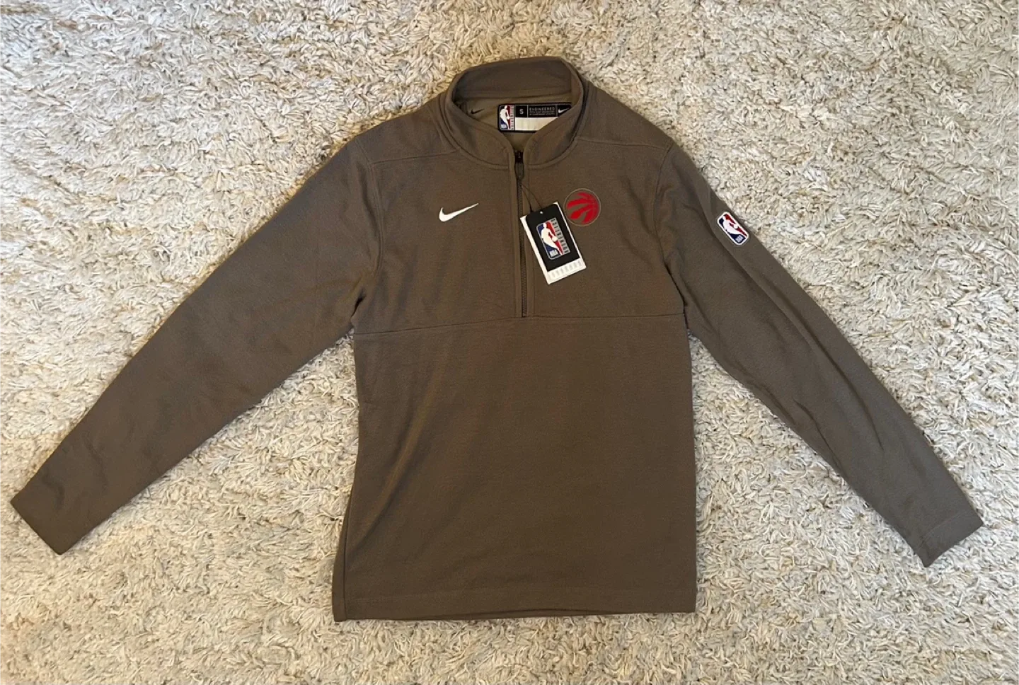 Men's Nike Toronto Raptors Authentic Performance 1/4-Zip