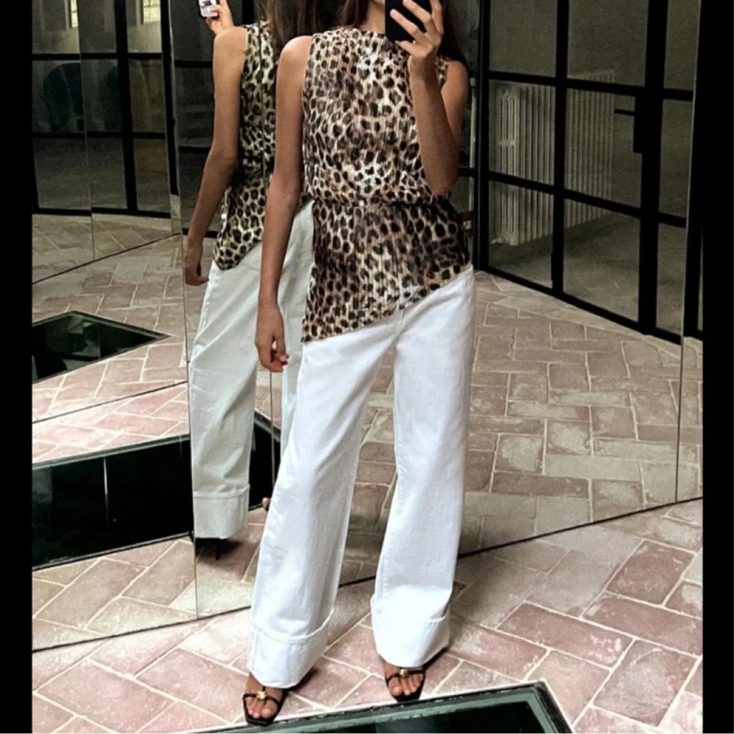 Zara Asymmetrical Leopard Top — Small image indicator(2)