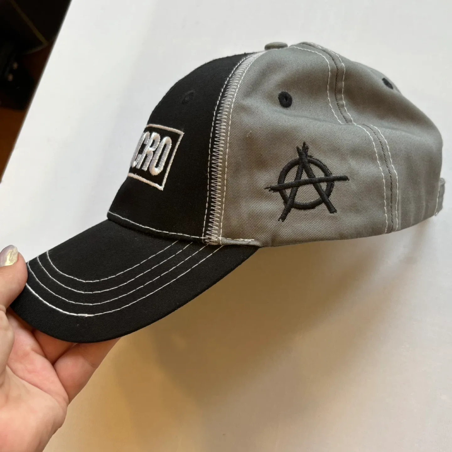 Sons of Anarchy SAMCRO Reaper Crew Baseball Cap Black Grey Hat image indicator(3)