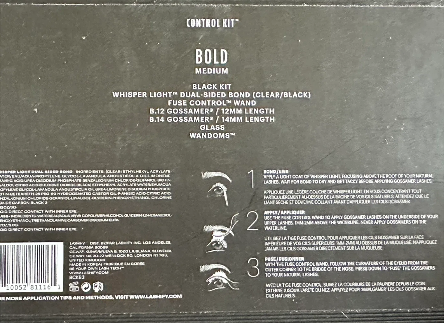 Lashify Control Kit Bold Medium Black Kit image indicator(2)