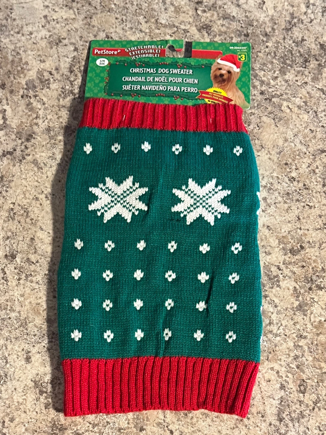 Christmas Dog Sweater - Size S/M