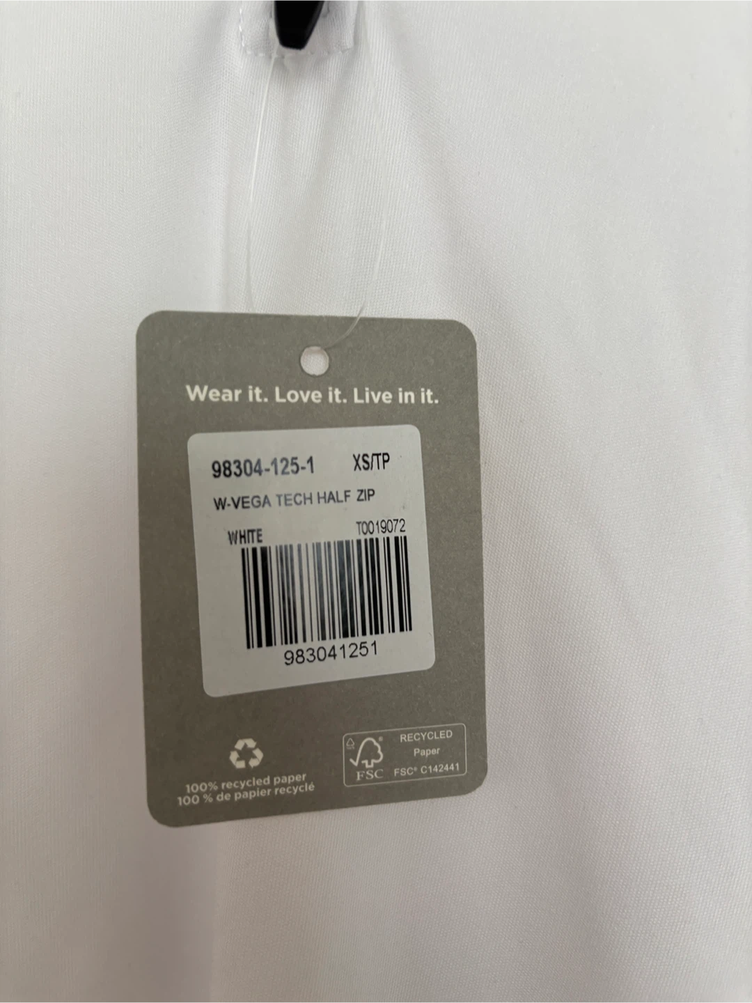 Trimark Vega Tech Half Zip - XS White - photo 3
