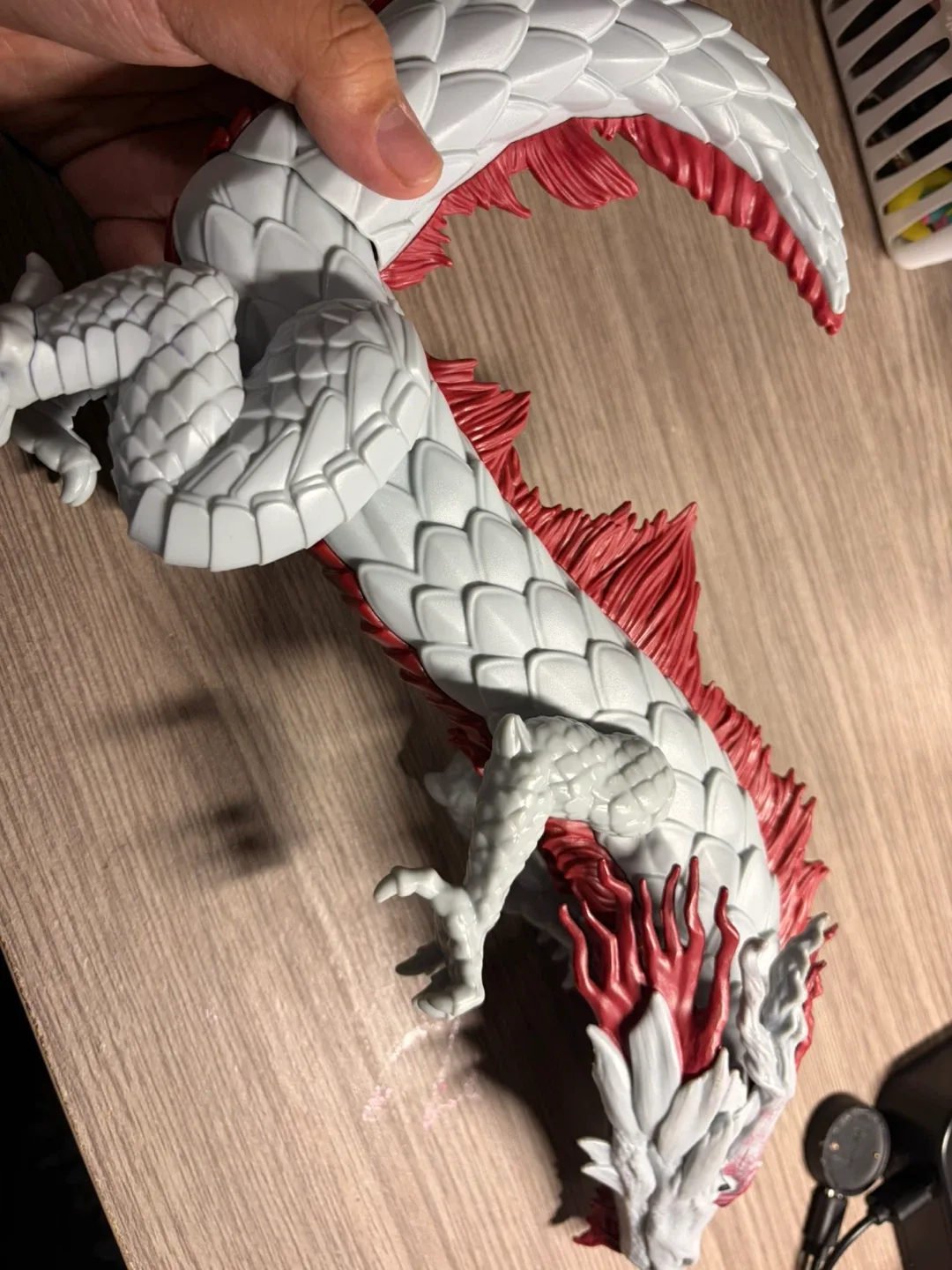 Dragon Figurine - White and Red