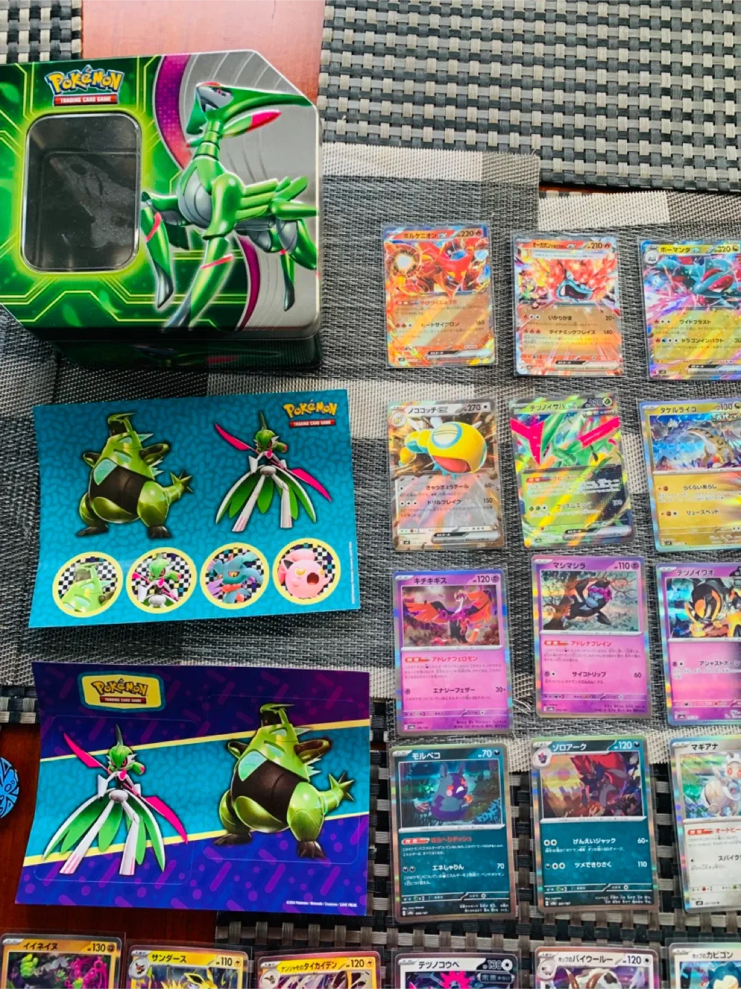 Pokemon 38 Japanese Trading Cards w/ box/stickers/coin image indicator(2)