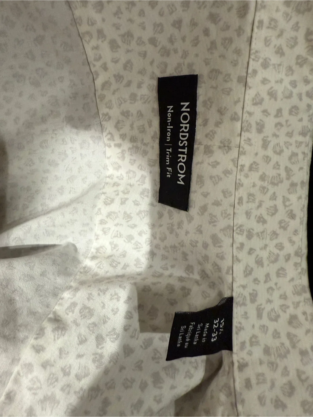 Nordstrom Trim Fit Patterned Dress Shirt 15 1/2 image indicator(3)