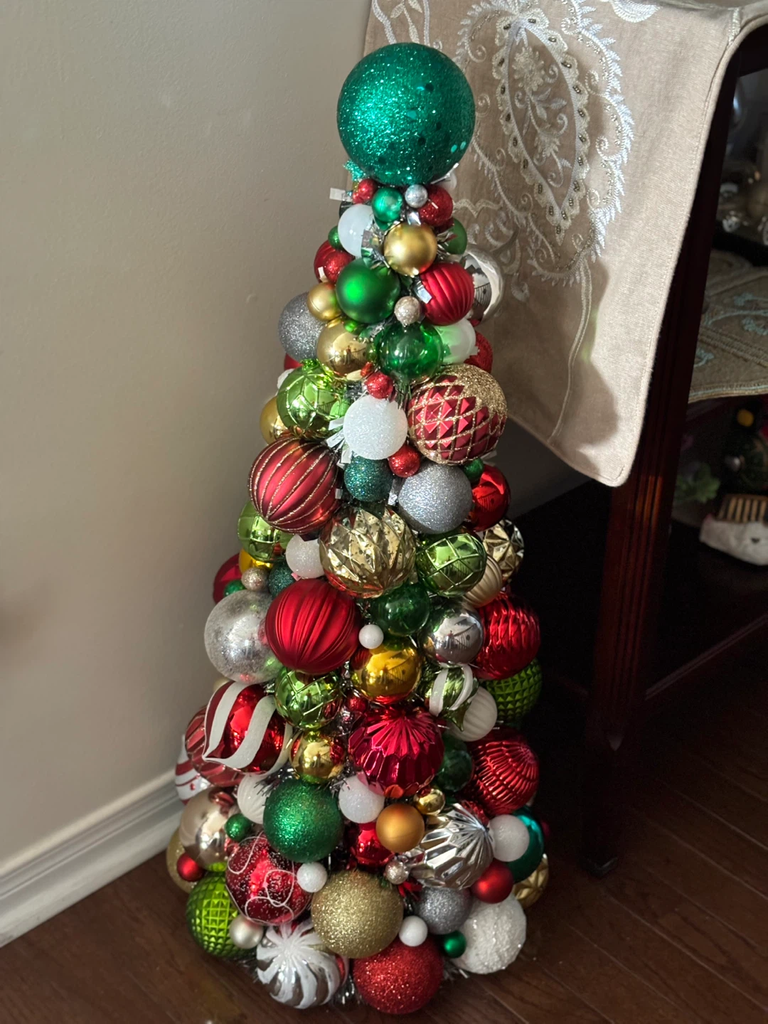 Christmas Ornament Tree - Red, Green, Gold - photo 2