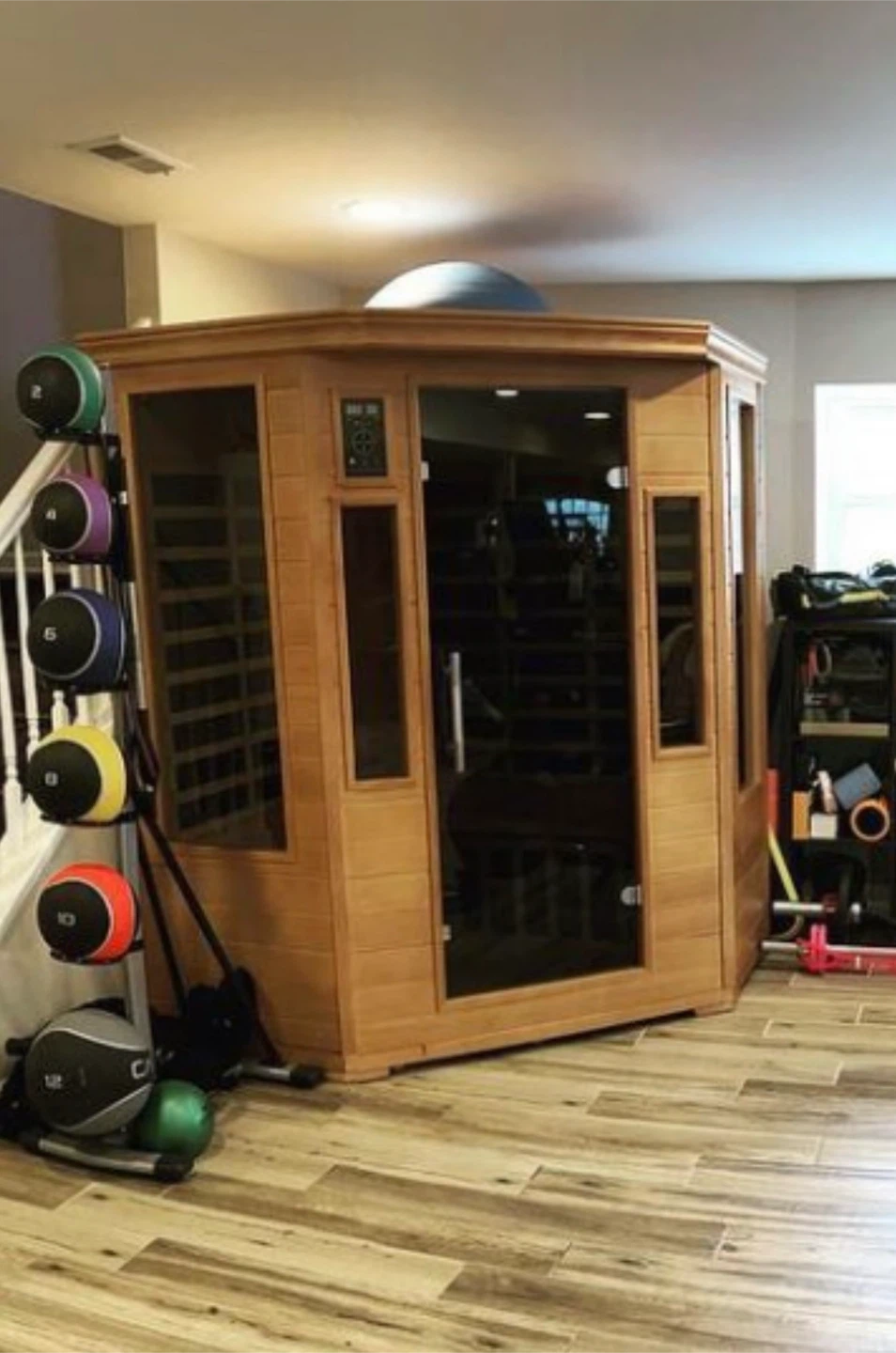 Genesis Series 3 Person Carbon Corner Sauna - photo 2