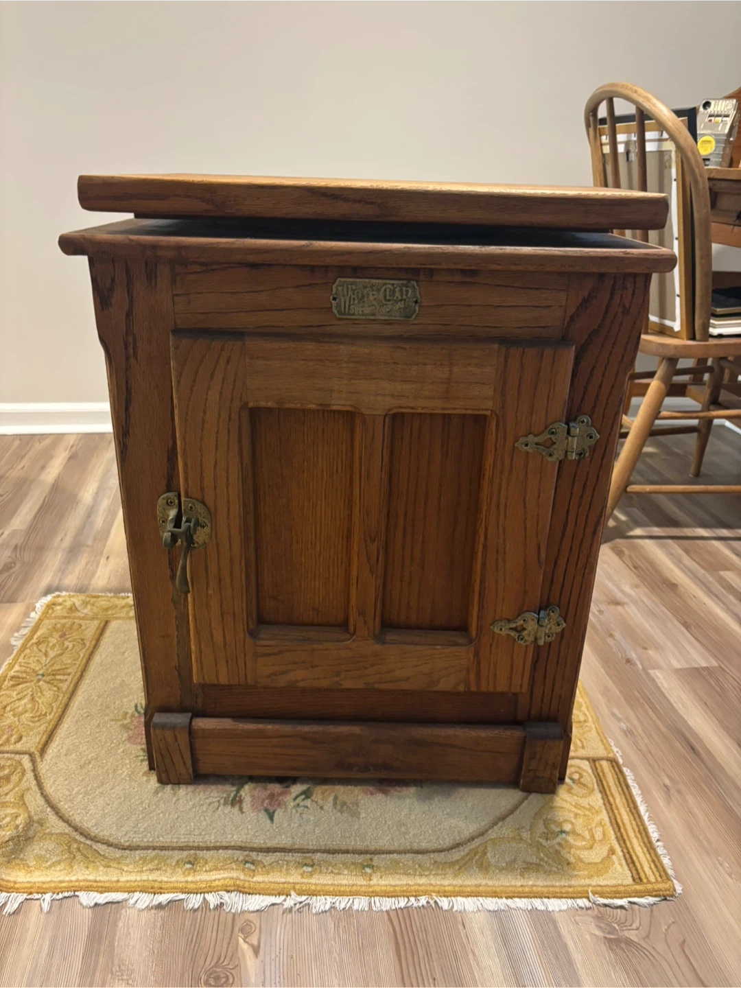 White Clad Oak Ice Box