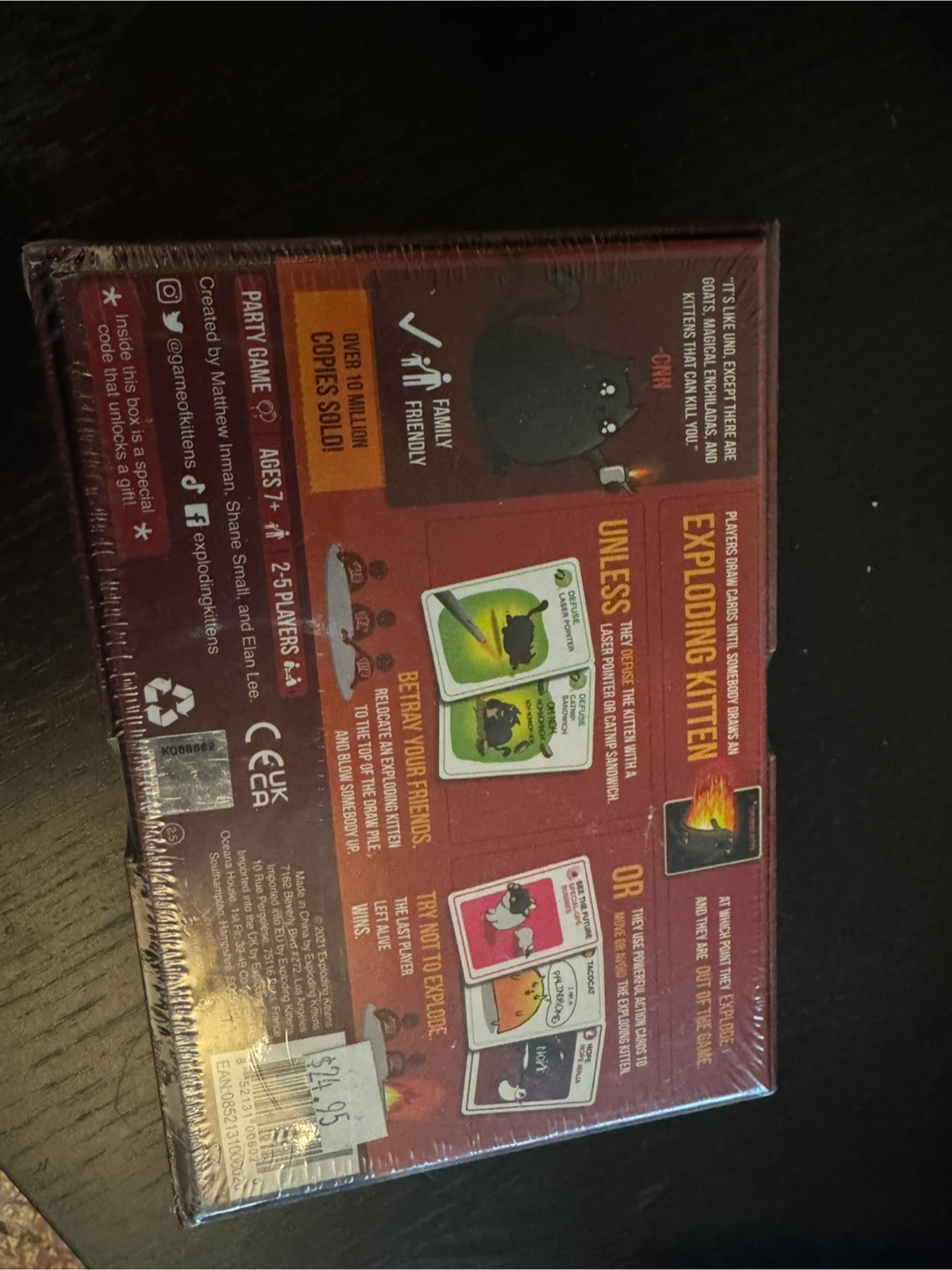 Exploding Kittens Card Game - Original Edition (New) - photo 2