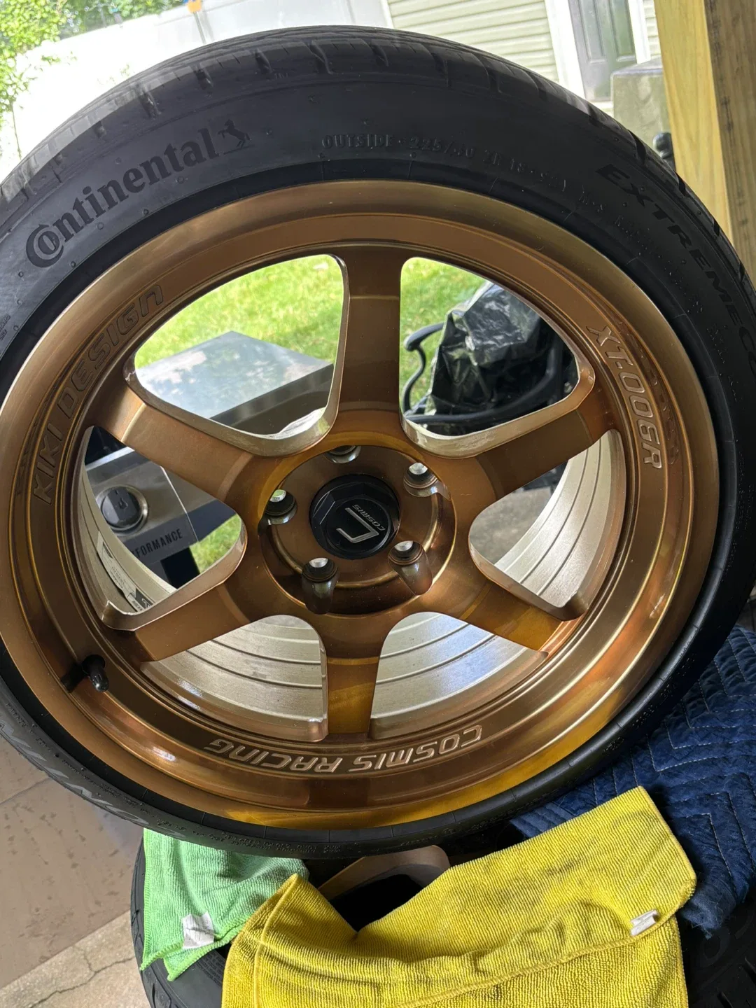 Cosmis Racing XT-005R Bronze Wheels & Continental Tire image indicator(5)