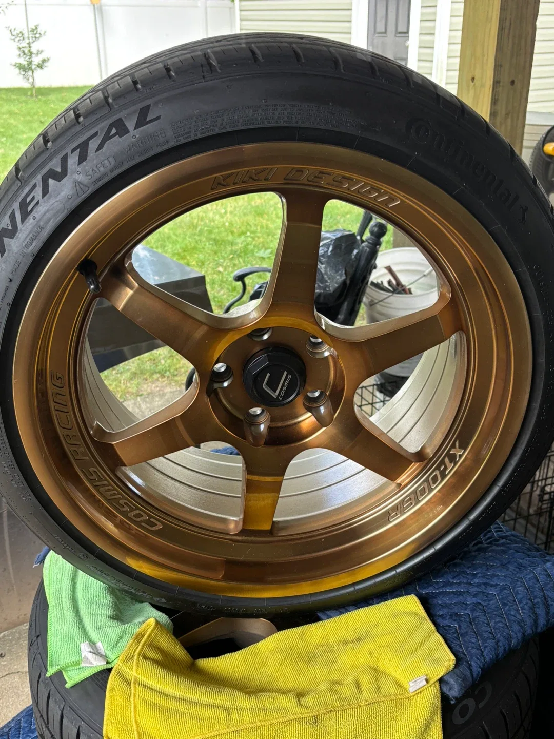 Cosmis Racing XT-005R Bronze Wheels & Continental Tire image indicator(6)