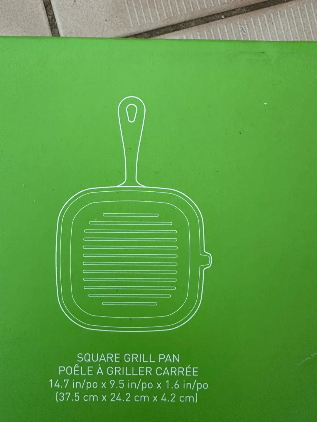Square Cast Iron Grill Pan 14.7 x 9.5 inches image indicator(2)