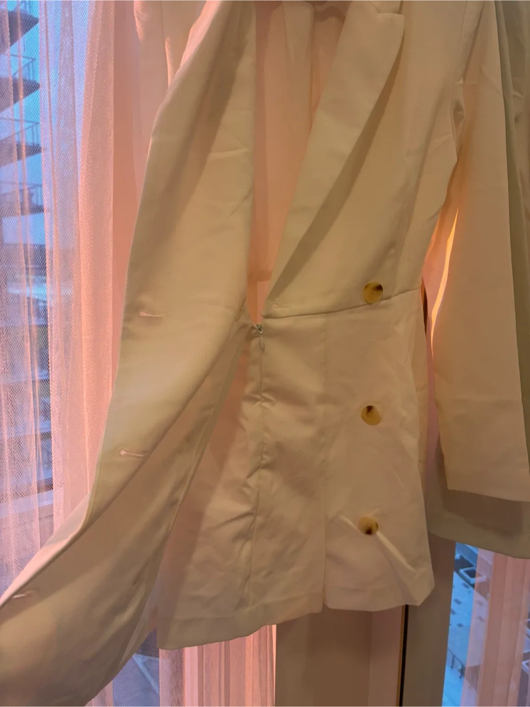 Dynamite White Blazer Dress - Size S image indicator(2)