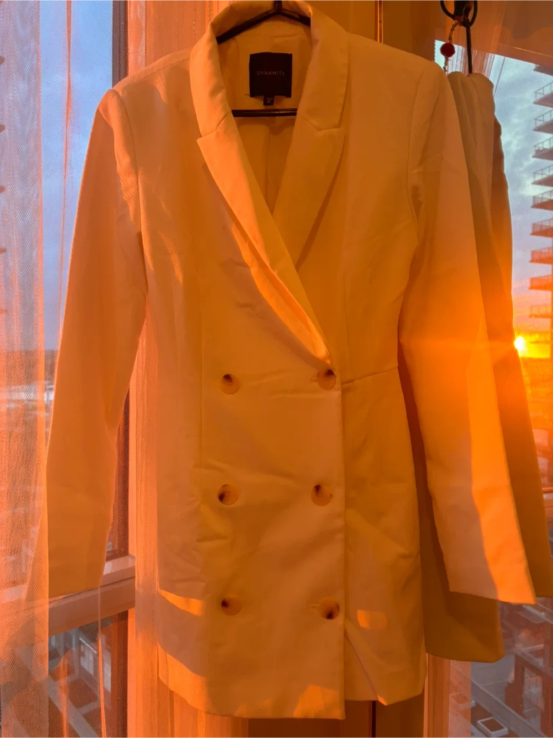 Dynamite White Blazer Dress - Size S