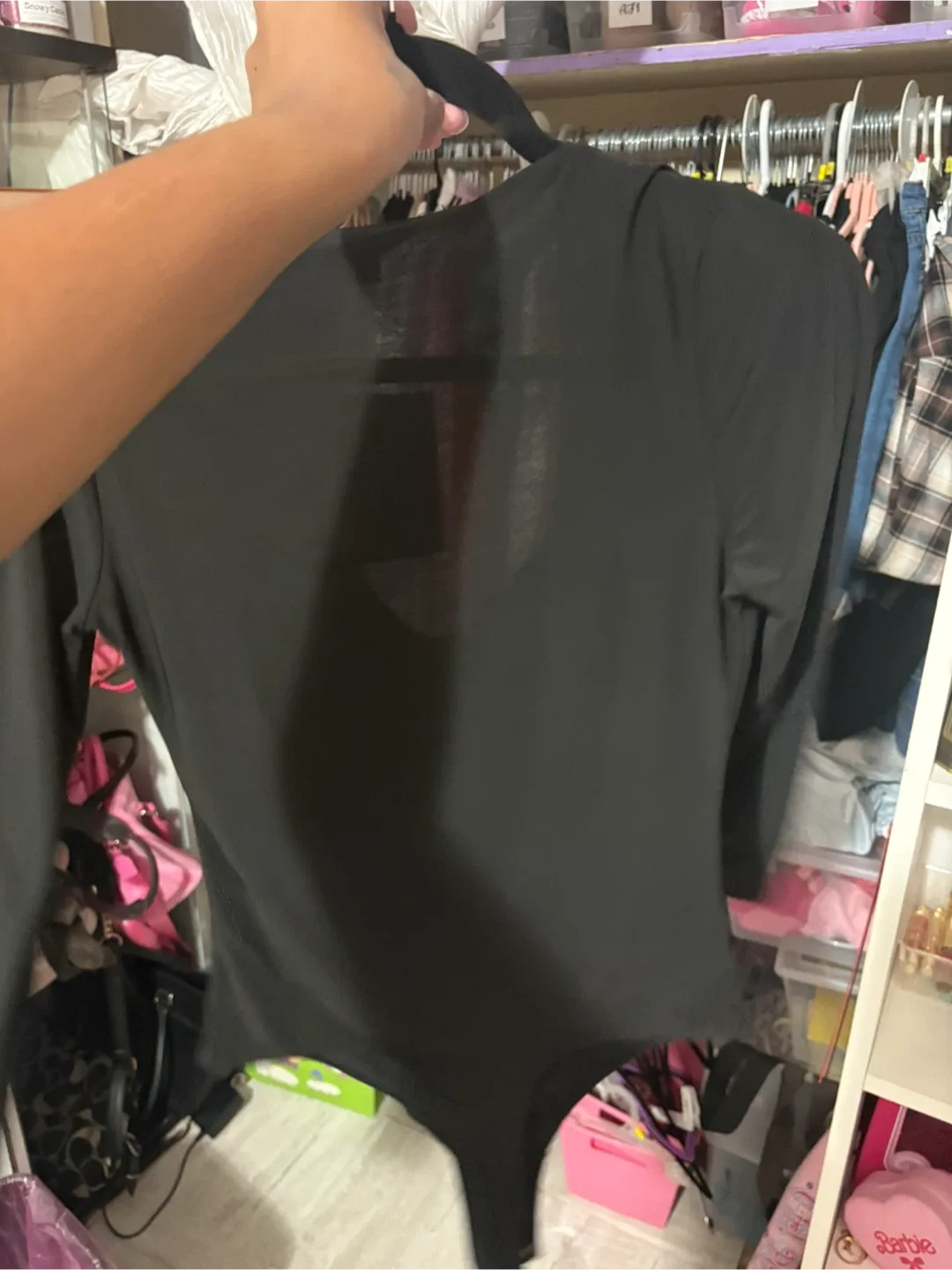 Fashion Nova Louise V Neck Bodysuit - Size M image indicator(5)