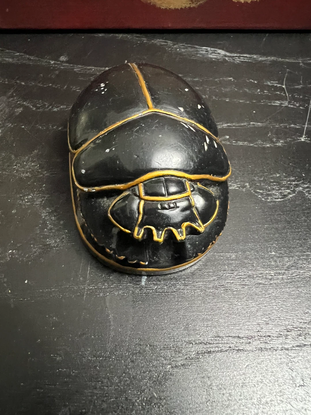 Egyptian Scarab Beetle Figurine - photo 4