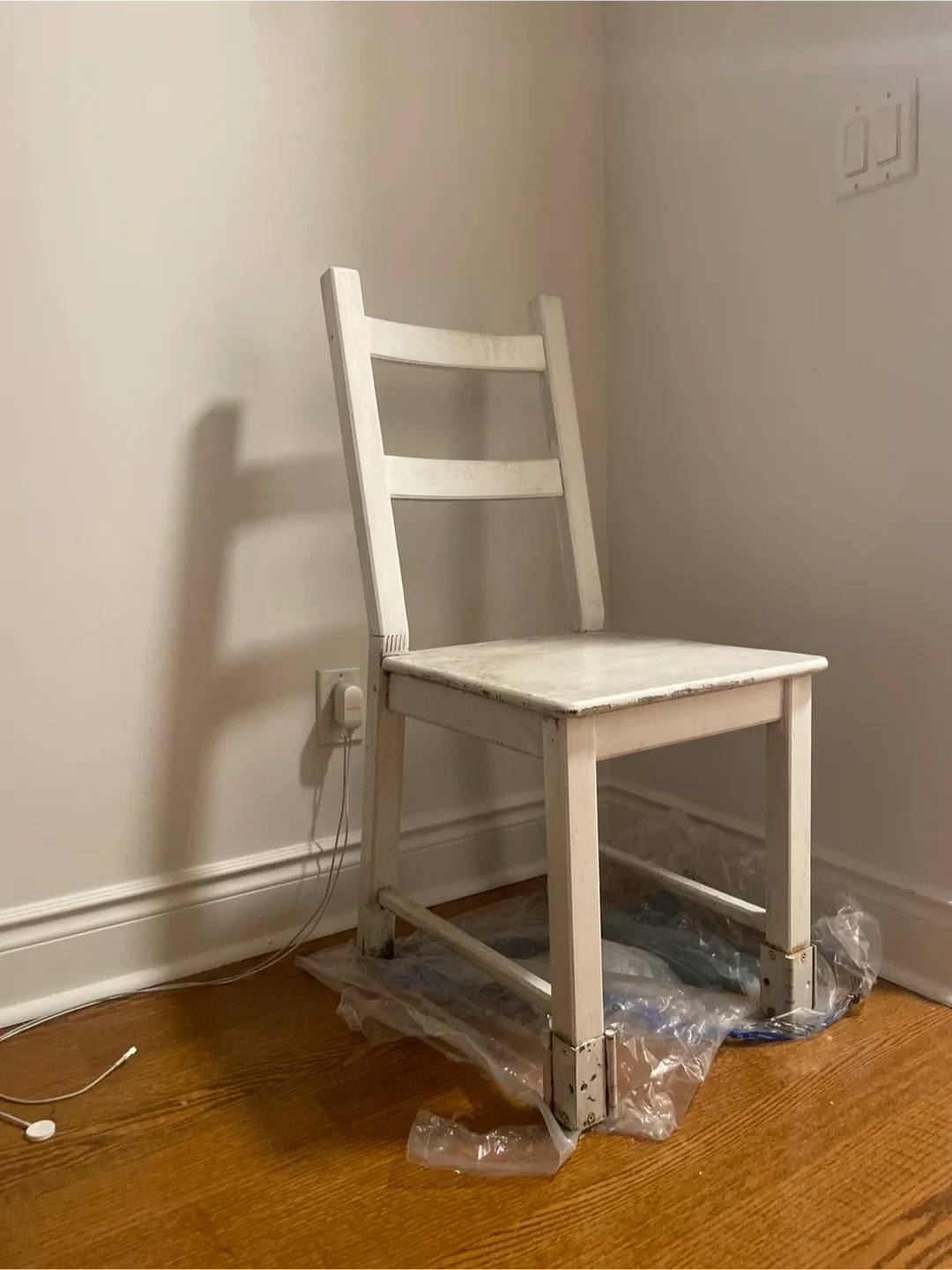 2 Wood Ladderback Chairs