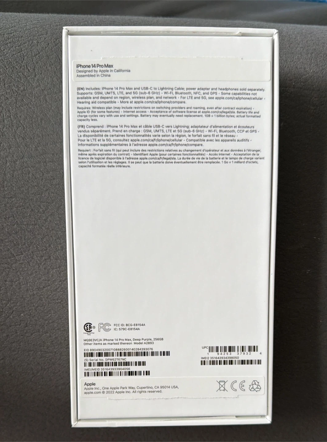 Apple iPhone 14 Pro Max Deep Purple 256GB - photo 4