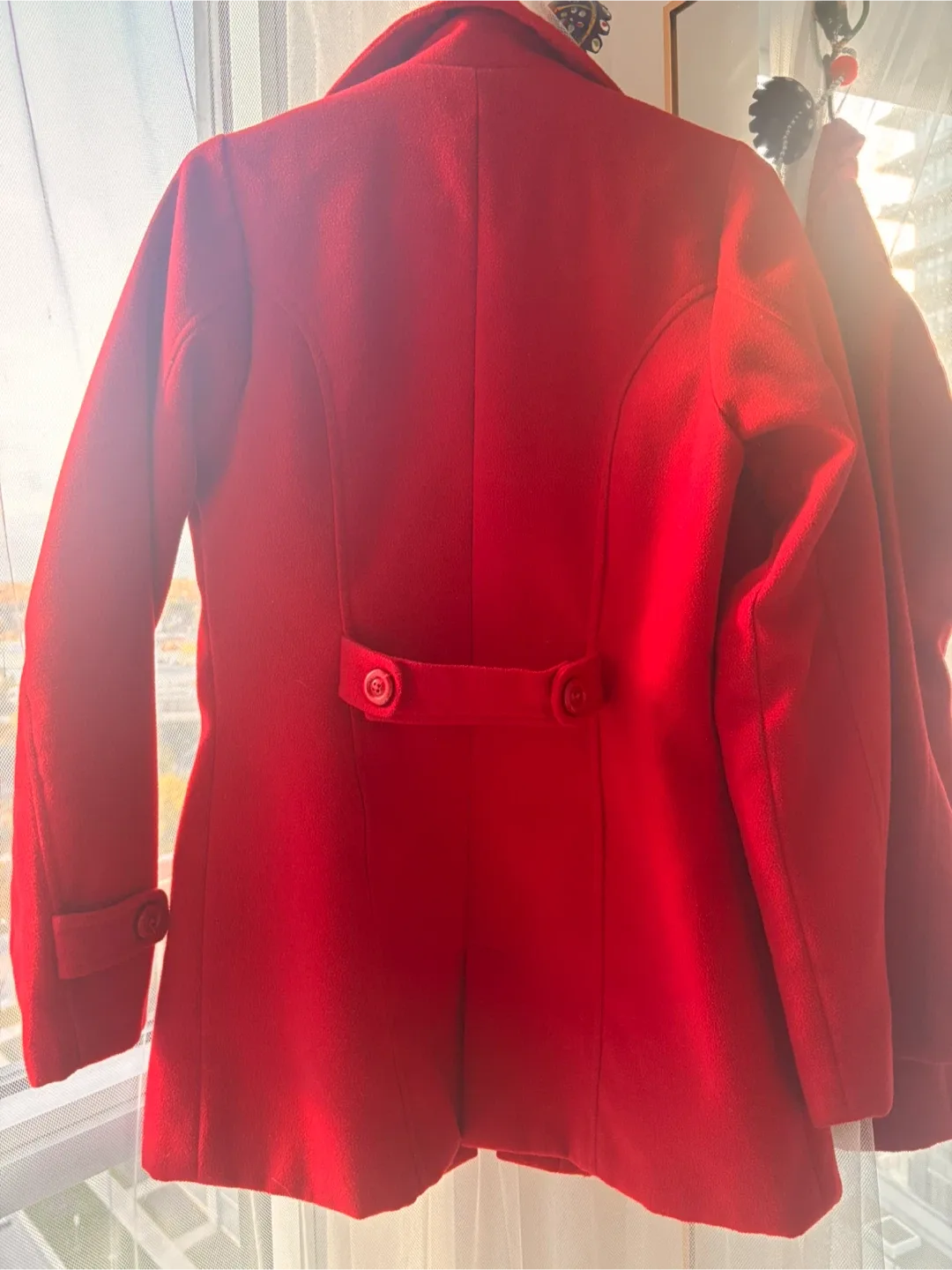 FDS Red Wool Blend Coat - Size S image indicator(2)