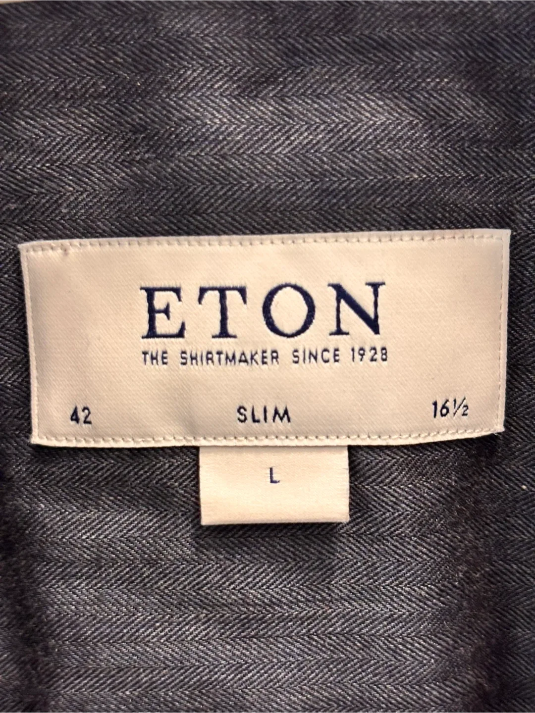 Eton Slim Fit Dress Shirt - Size 16 1/2 image indicator(3)