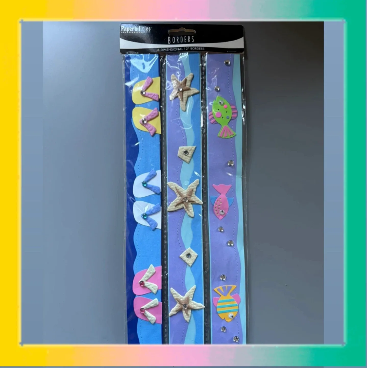 Paperbilities 3D Borders 12” - Beach Theme thumbnail