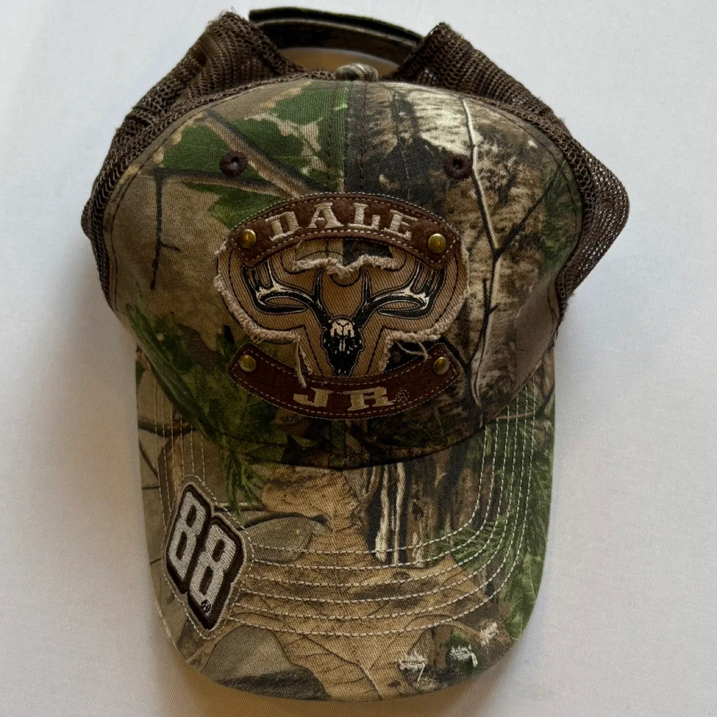 NASCAR Dale Earnhardt Jr Camo Trucker Hat Team Realtree Racing image indicator(2)