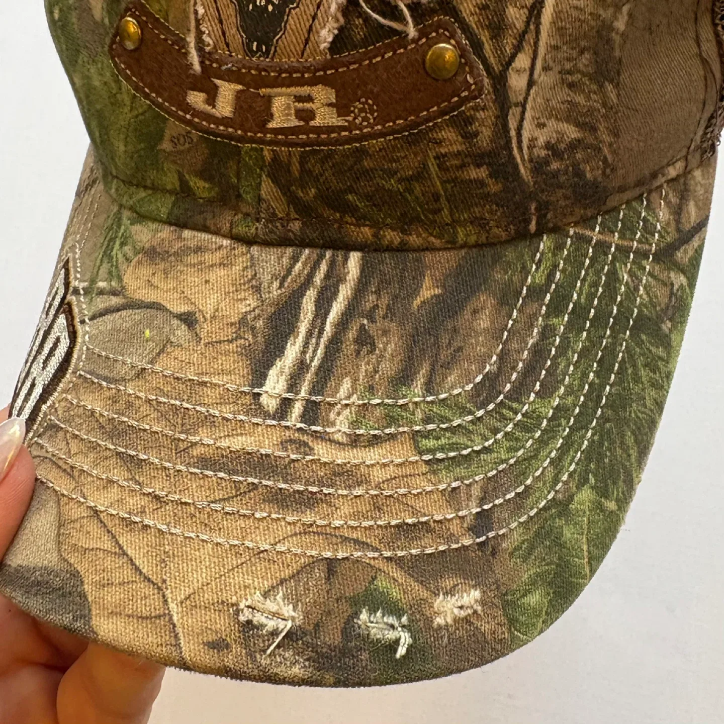 NASCAR Dale Earnhardt Jr Camo Trucker Hat Team Realtree Racing image indicator(3)