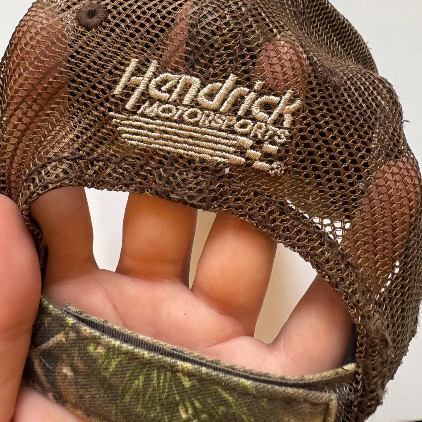 NASCAR Dale Earnhardt Jr Camo Trucker Hat Team Realtree Racing image indicator(5)