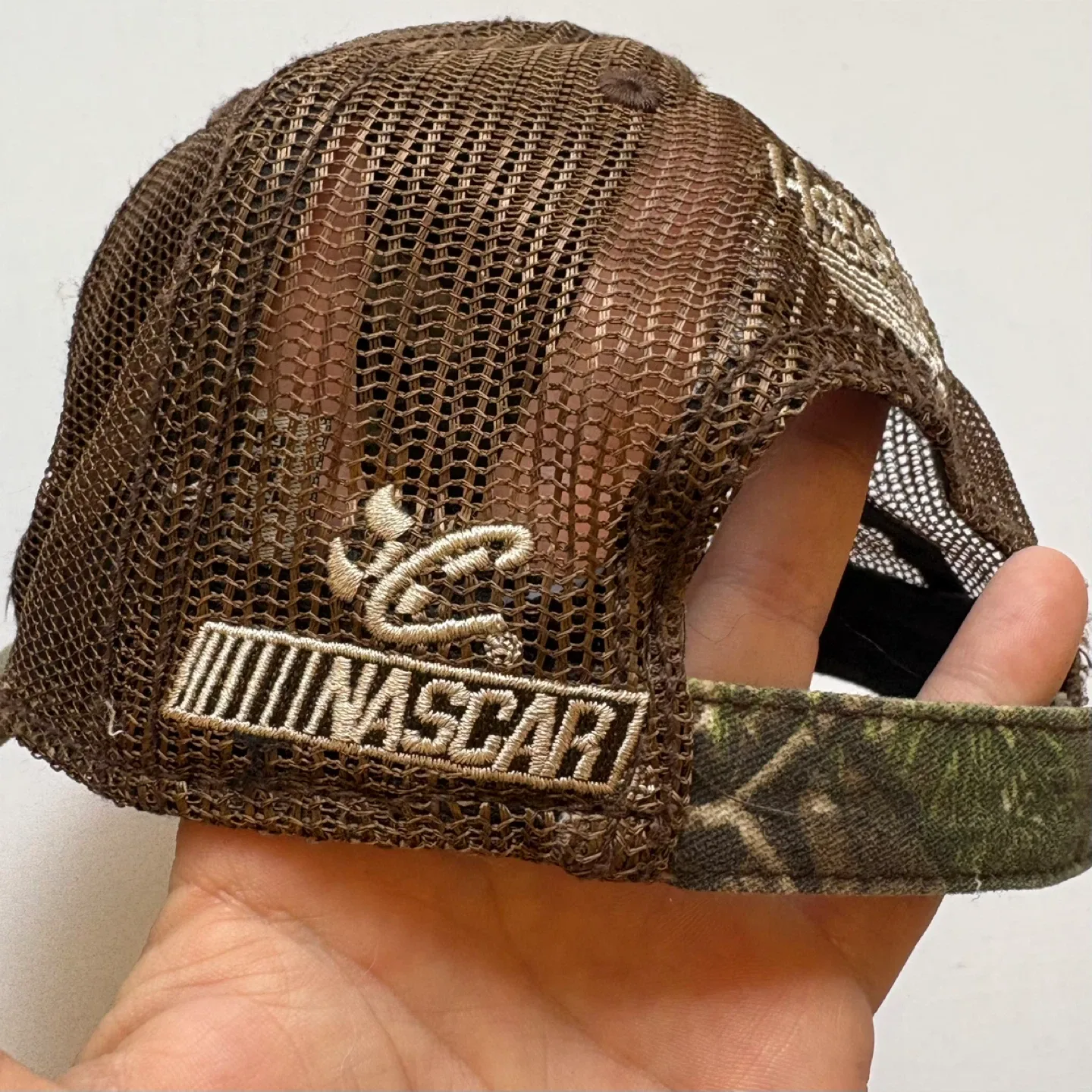 NASCAR Dale Earnhardt Jr Camo Trucker Hat Team Realtree Racing image indicator(6)