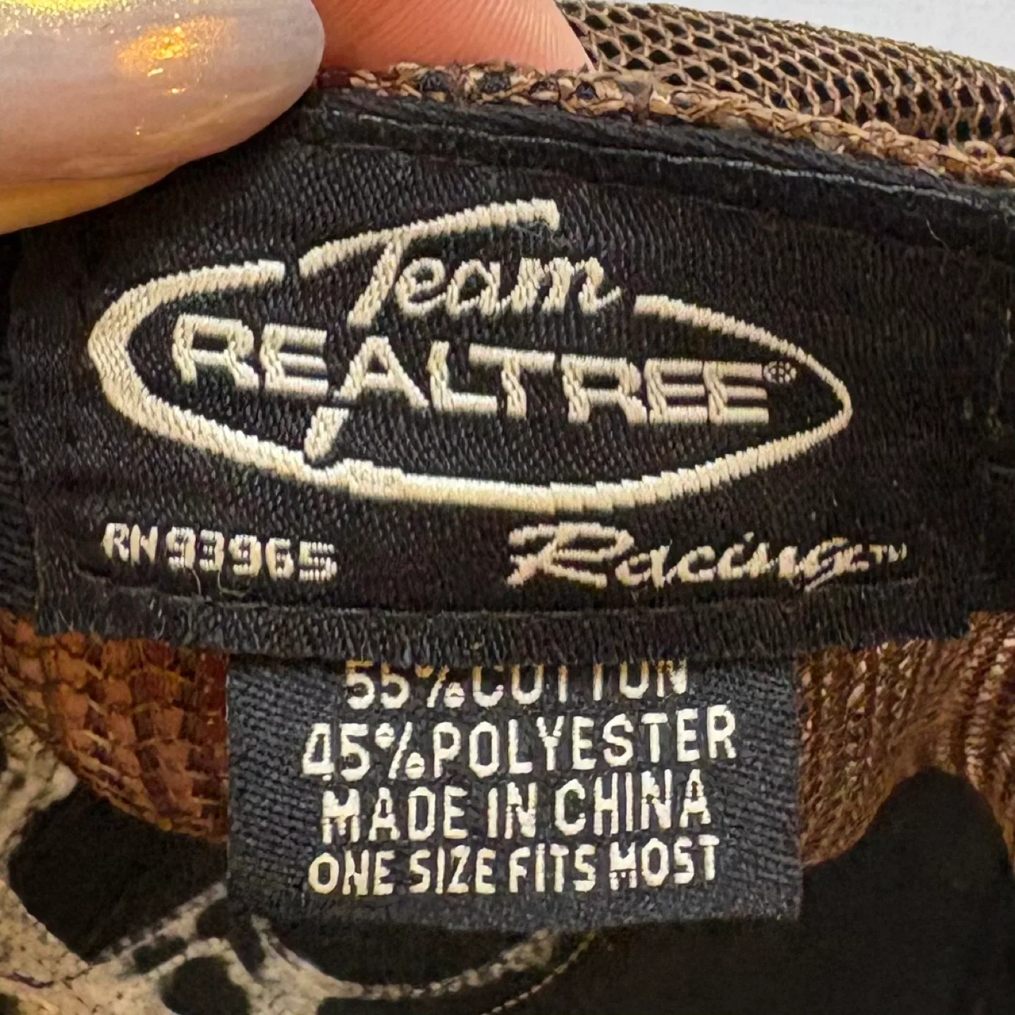 NASCAR Dale Earnhardt Jr Camo Trucker Hat Team Realtree Racing image indicator(9)