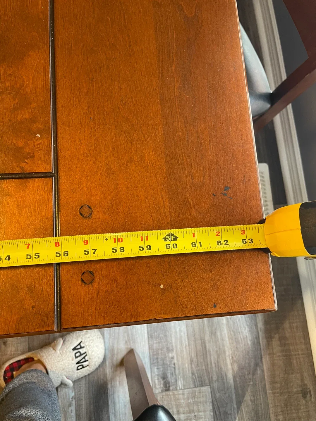 Wooden Dining Room set with Chairs and serving table image indicator(3)