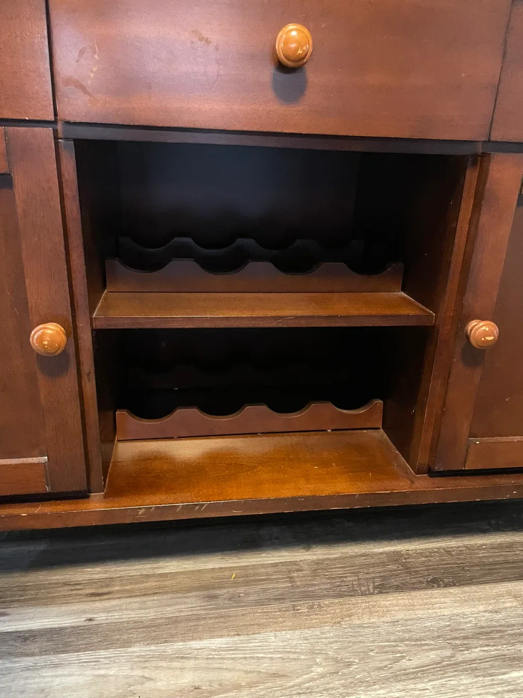 Wooden Dining Room set with Chairs and serving table image indicator(7)