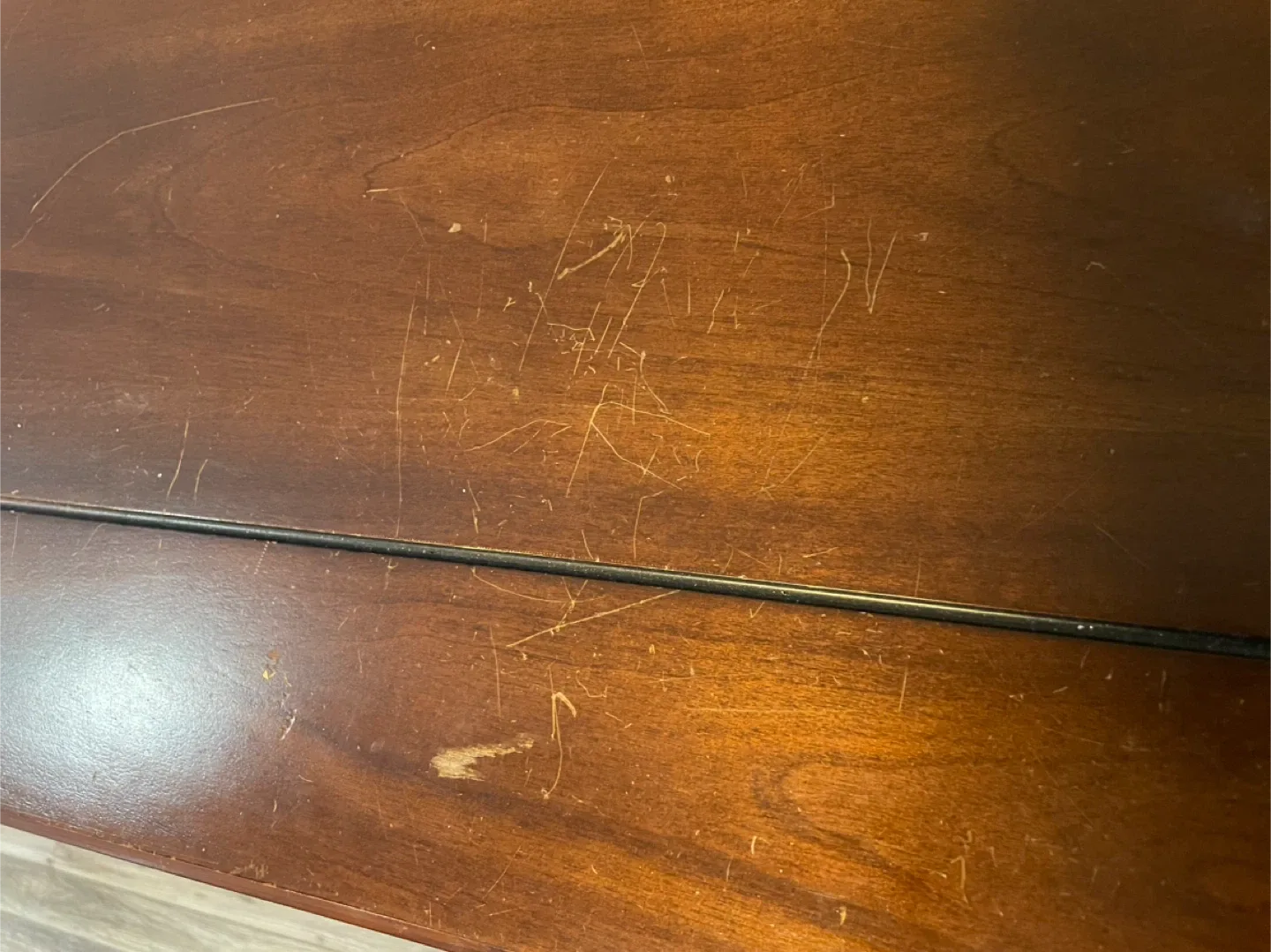 Wooden Dining Room set with Chairs and serving table image indicator(8)