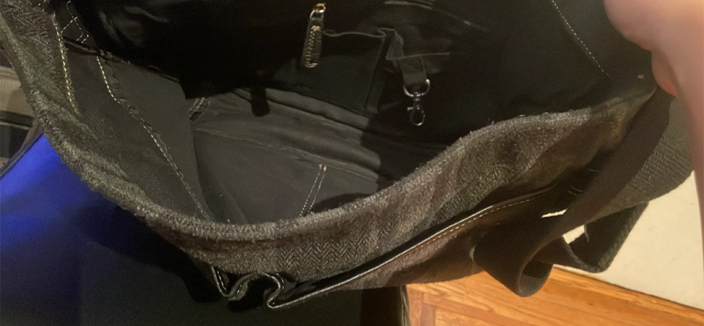 Fossil Plaid Flap Messenger Bag - photo 2