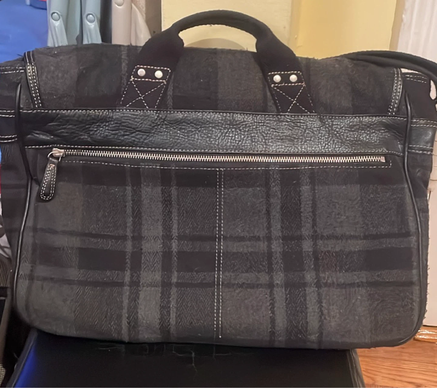 Fossil Plaid Flap Messenger Bag - photo 4