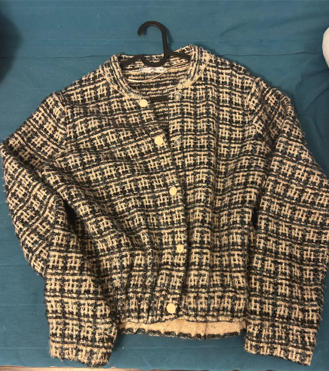MNG Tweed Cardigan - Size M