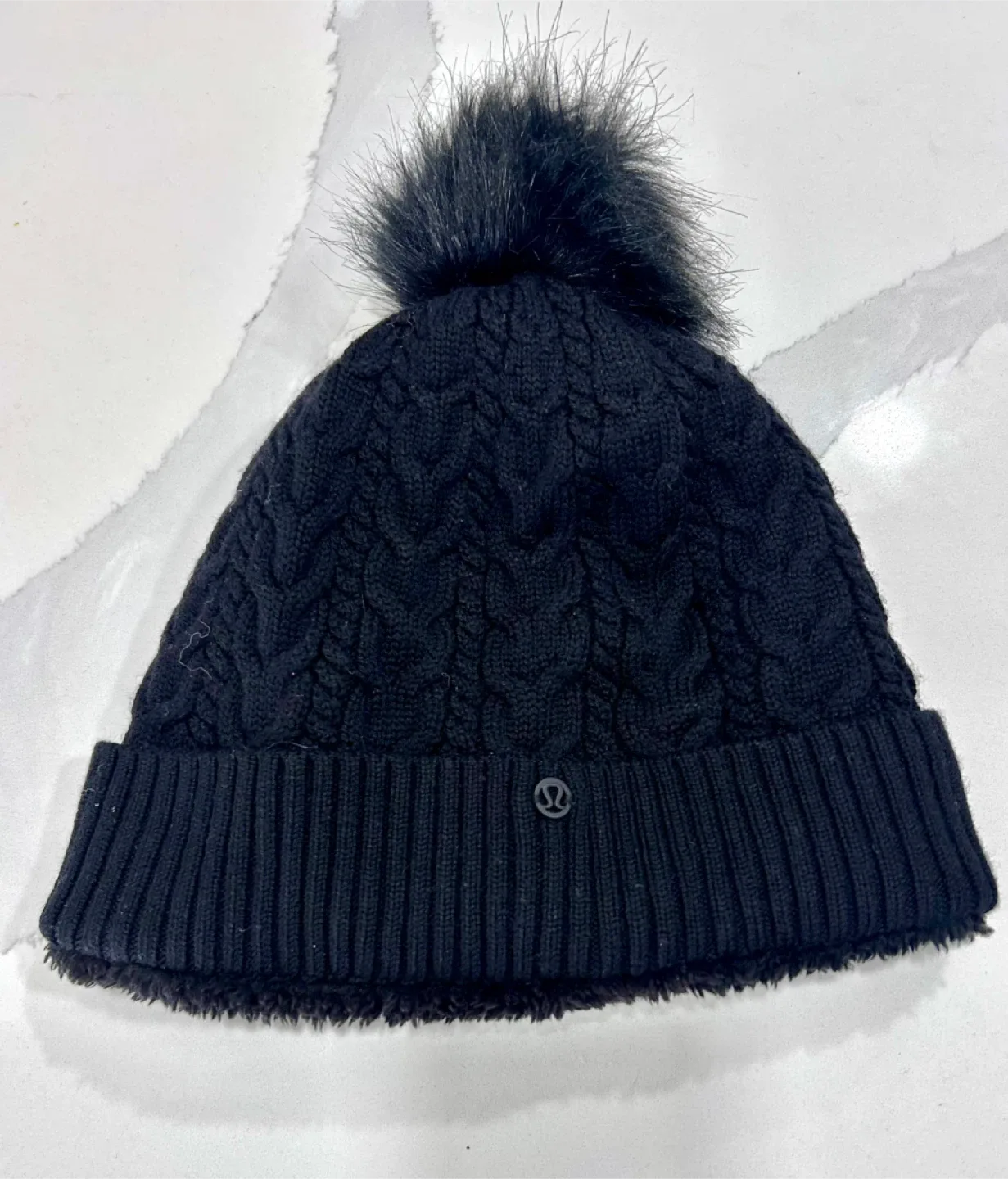 Lululemon Black Pom Beanie