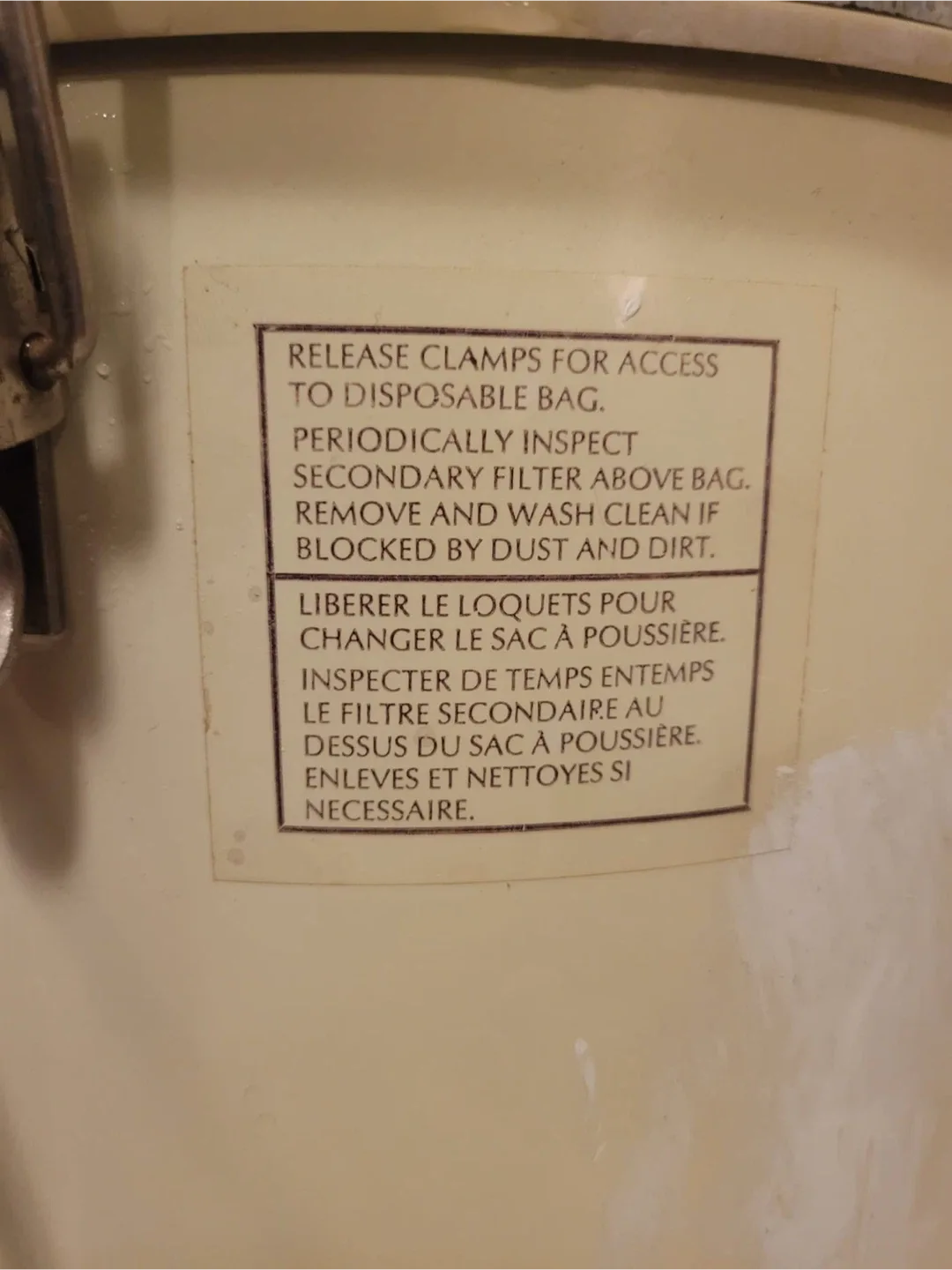 Broan Central Vacuum System V16C image indicator(4)