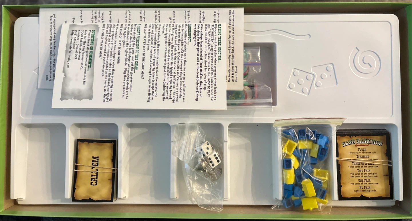 Hold’em Opoly – Poker Board Game (Excellent Condition!) - photo 3