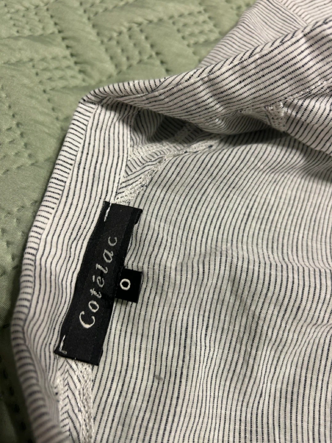 Cotélac Striped Blouse - Size 0 - photo 2