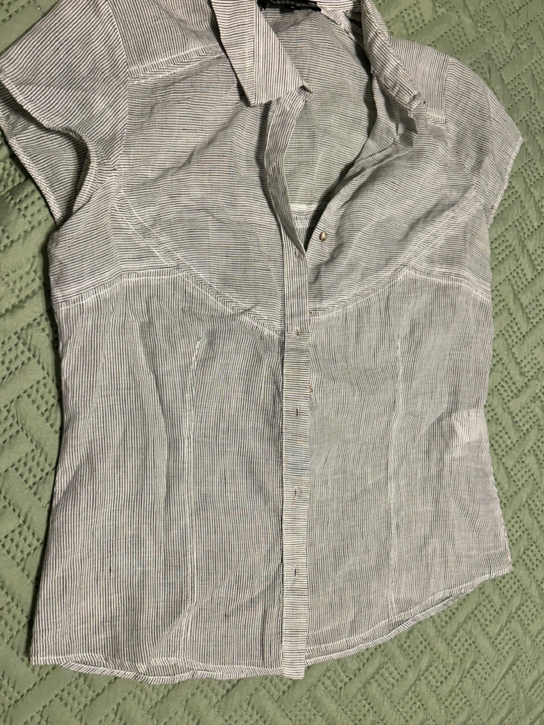 Cotélac Striped Blouse - Size 0 - photo 4