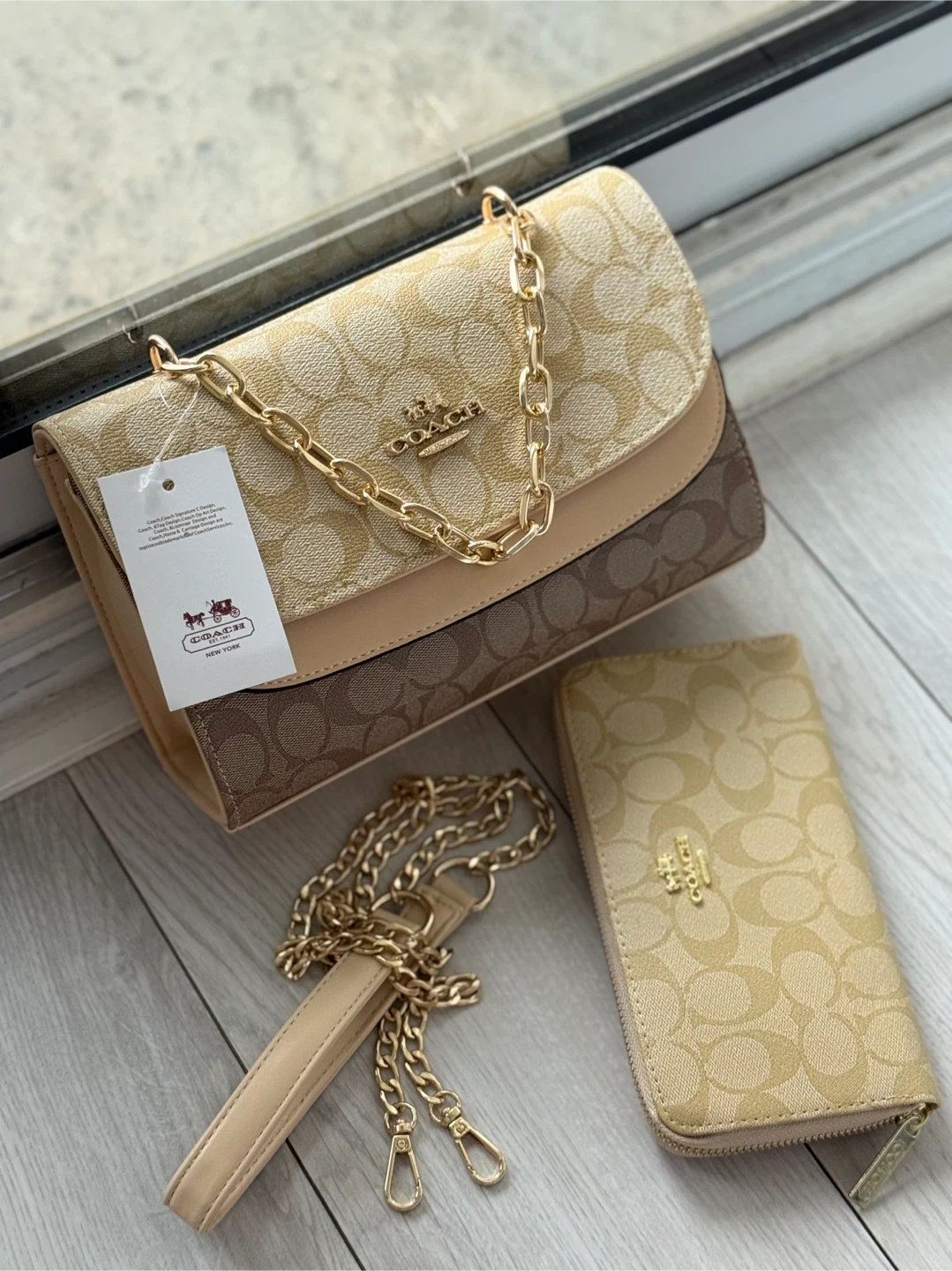 Coach Signature Coated Canvas Handbag & Wallet Set - photo 4