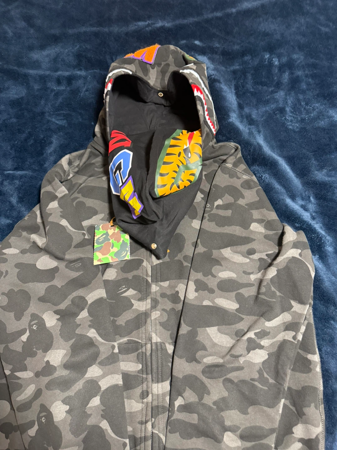 DOUBLE HOOD BAPE SHARK HOODIE - photo 2