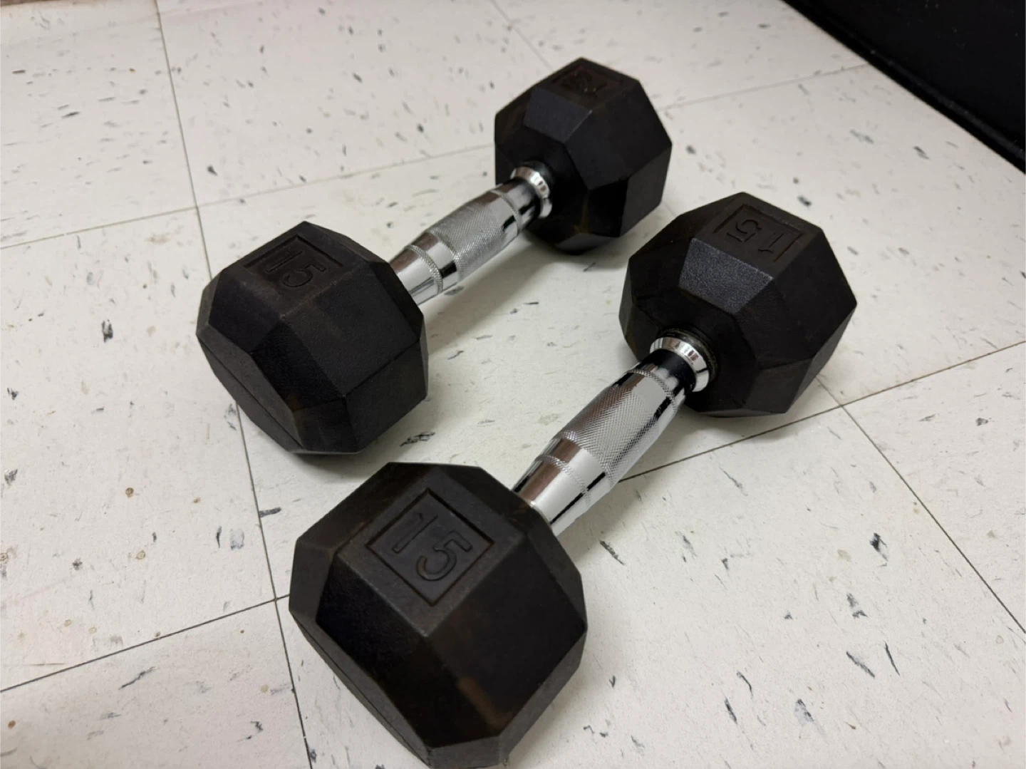 Pair of 15lb Dumbbells - photo 2