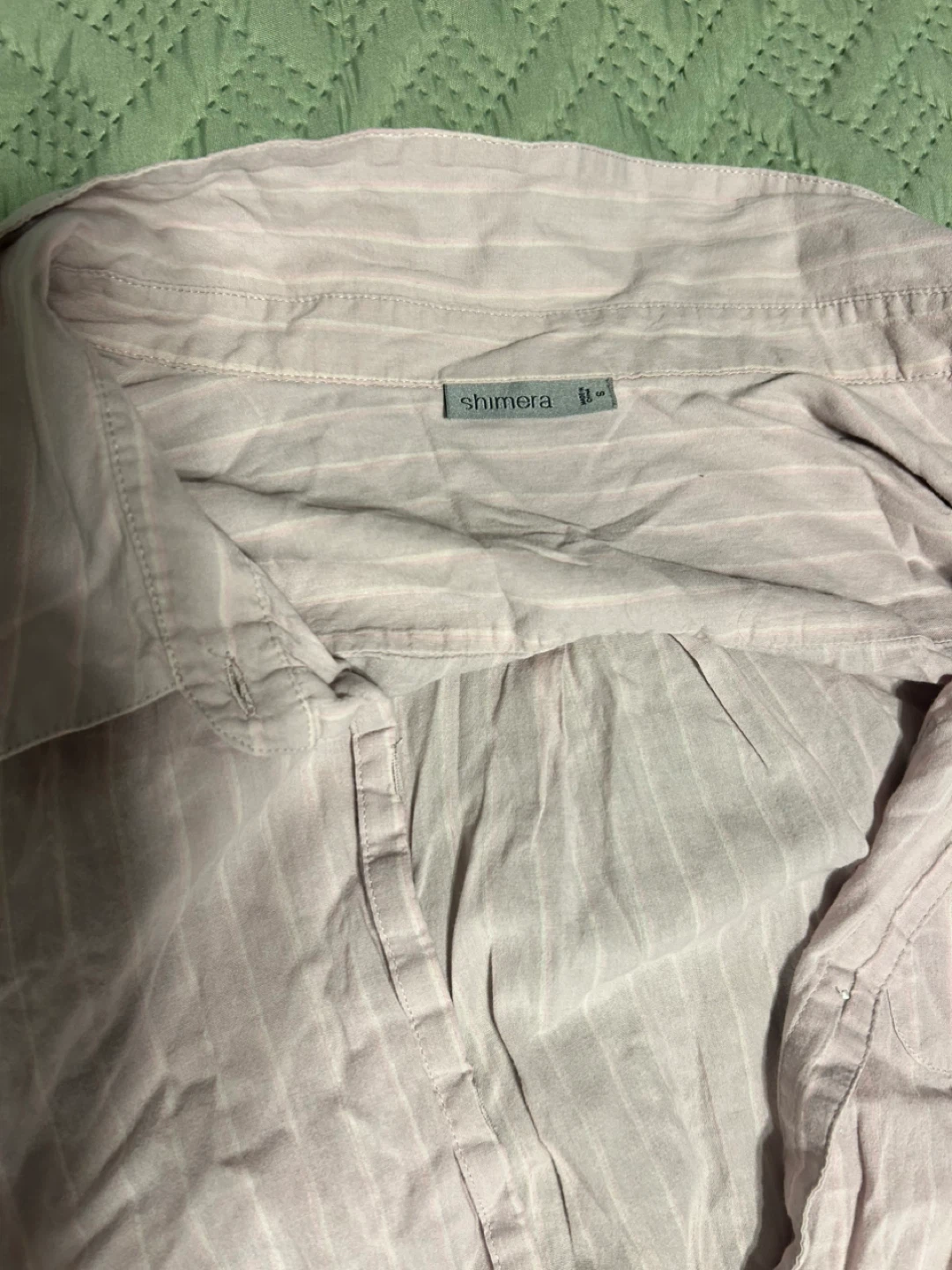 Shimera Striped Button-Up Shirt - Size L - photo 4