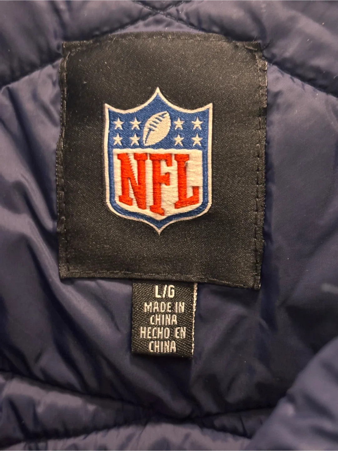 NFL New York Jets Green and Blue Jacket - Size L image indicator(2)