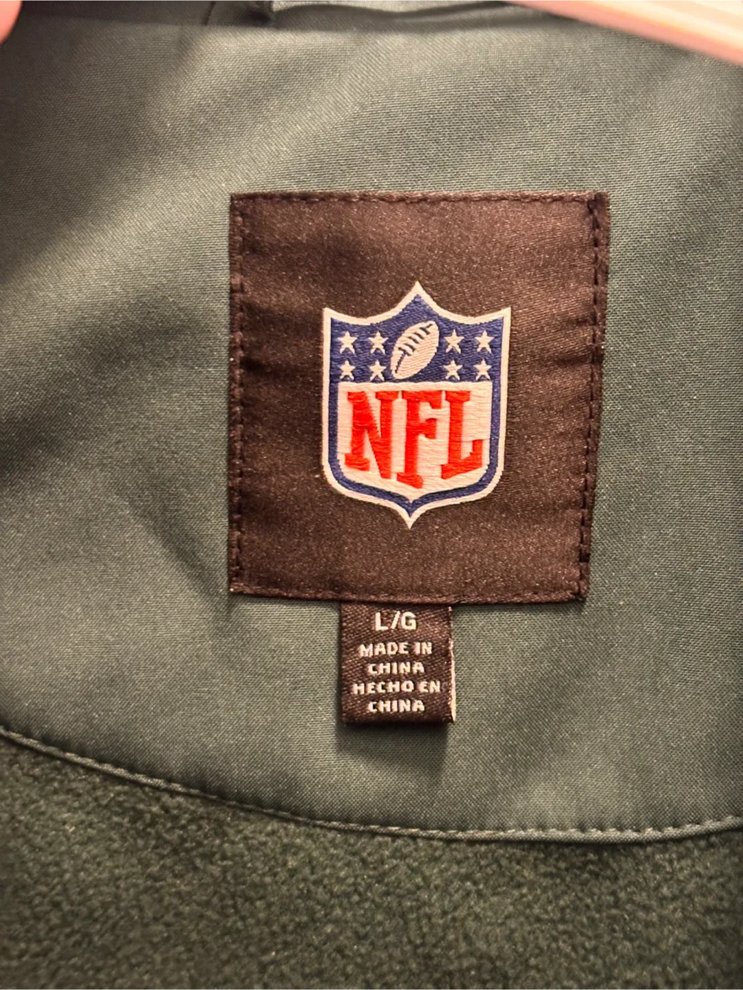 NFL New York Jets Green and Blue Jacket - Size L image indicator(6)